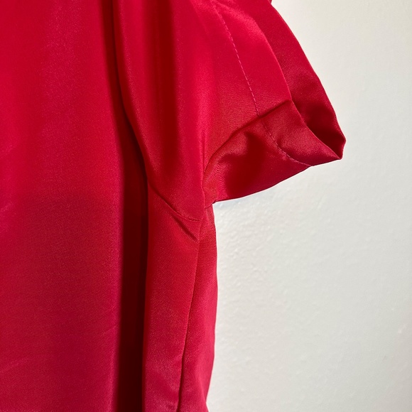 Vintage Red Greenwich Square Top Sz. 10 - Picture 5 of 6